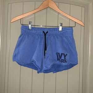 Ivy Park blue logo shorts